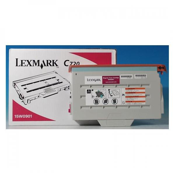 Lexmark originální toner 15W0901, magenta, 7200str.