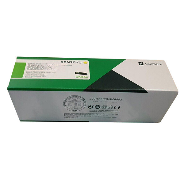 Lexmark original toner 20N20Y0, yellow, 1500str., return