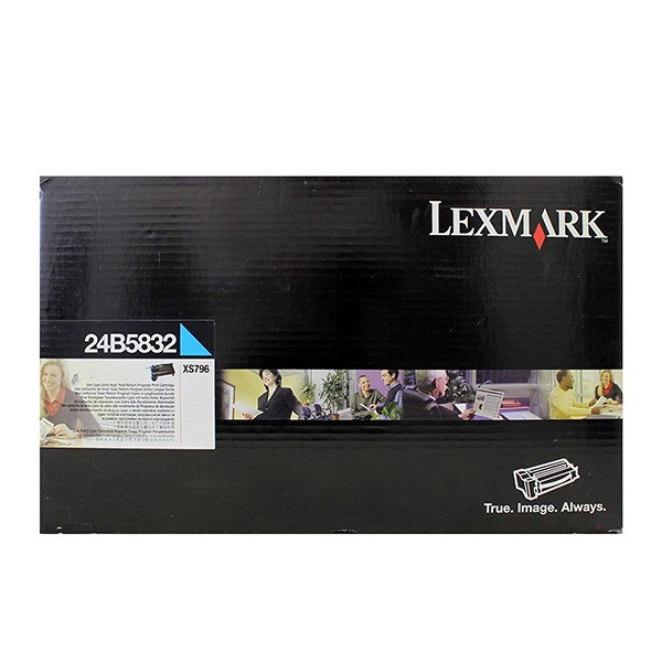 Lexmark originál toner 24B5832, cyan, 18000str., extra high capacity, return