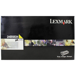 Lexmark originál toner 24B5834, yellow, 18000str., extra high capacity, return