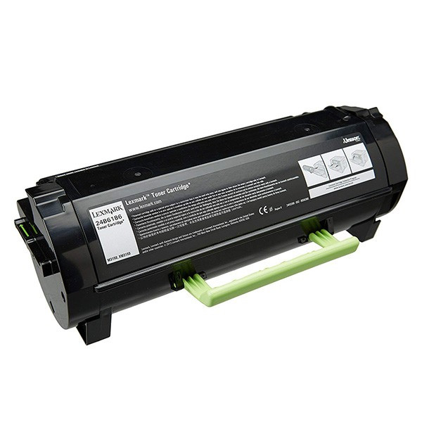Lexmark original toner 24B6186, black, 16000str., return