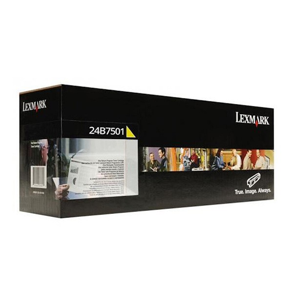 Lexmark original toner 24B7501, yellow, 6000str.