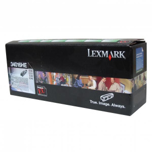 Lexmark original toner 34016HE, black, 6000str., return