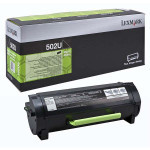 Lexmark original toner 50F2U00, 502U, black, 20000str., ultra high capacity, return