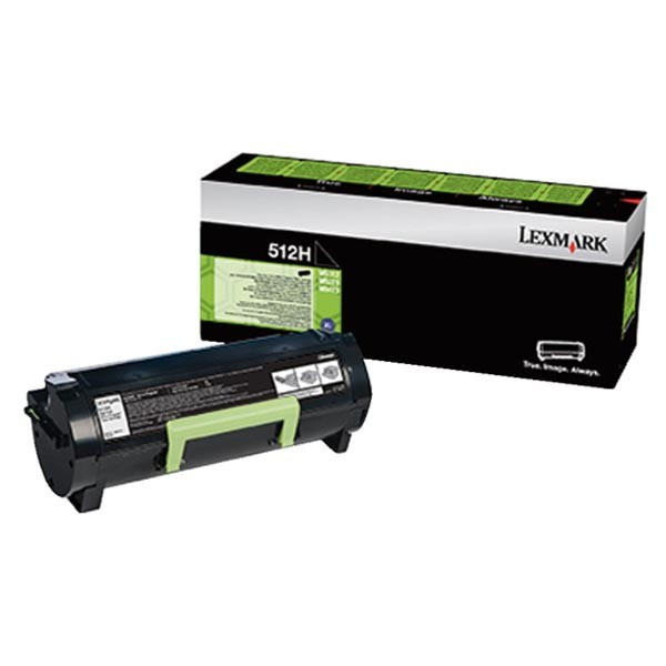 Lexmark original toner 51F2H0E, black, 5000str., high capacity, return