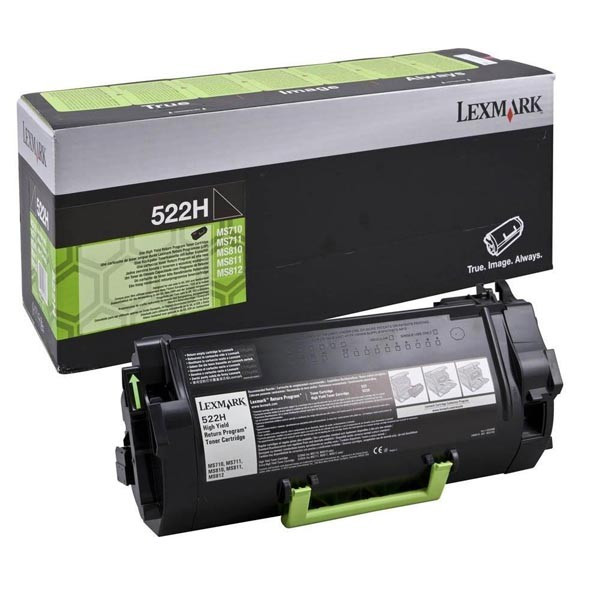 Lexmark original toner 52D2H00, 522H, black, 25000str., return
