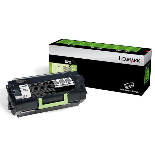 Lexmark original toner 60D2000, 622, black, 6000str., return