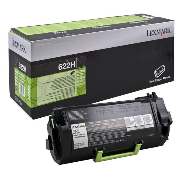 Lexmark original toner 62D2H00, 622H, black, 25000str., high capacity, return