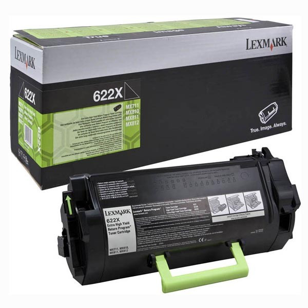 Lexmark originální toner 62D2X00, 622X, black, 45000str., extra high capacity, return