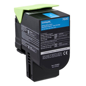 Lexmark original toner 70C20C0, cyan, 1000str., return