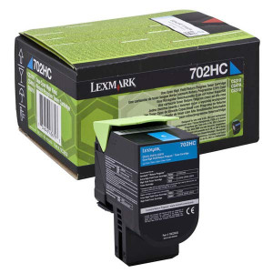 Lexmark originál toner 70C2HC0, cyan, 3000str., high capacity, return