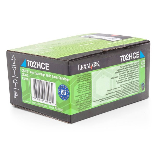 Lexmark original toner 70C2HCE, cyan, 3000str.
