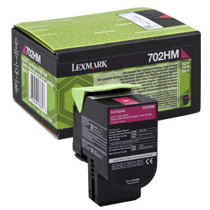 Lexmark original toner 70C2HM0, magenta, 3000str., high capacity, return