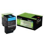 Lexmark original toner 70C2XC0, cyan, 4000str., extra high capacity, return