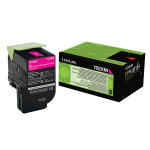 Lexmark original toner 70C2XM0, magenta, 4000str., extra high capacity, return