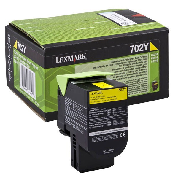 Lexmark originál toner 70C2XY0, yellow, 4000str., extra high capacity, return