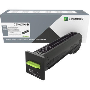 Lexmark original toner 72K0X10, black, 33000str.