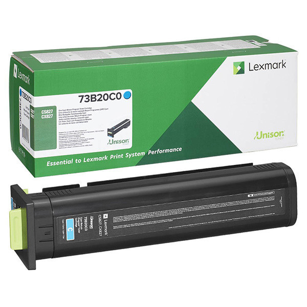 Lexmark original toner 73B20C0, cyan, 15000str., return
