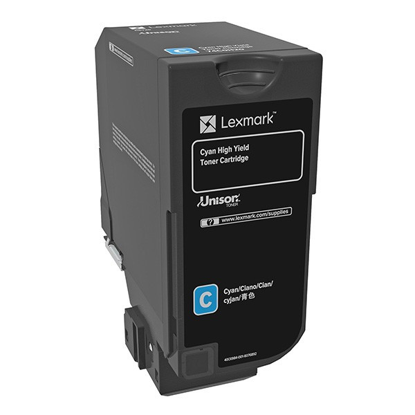 Lexmark original toner 74C0H20, cyan, 12000str., high capacity