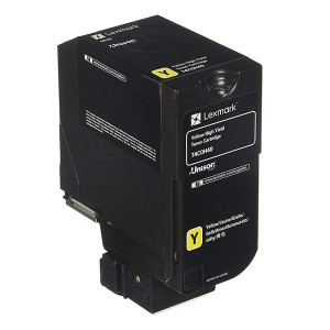 Lexmark original toner 74C0H40, yellow, 12000str., high capacity