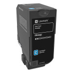 Lexmark original toner 74C0S20, cyan, 7000str.
