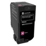 Lexmark original toner 74C20M0, magenta, 3000str., return