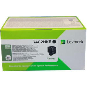 Lexmark originální toner 74C2HKE, black, 20000str., high capacity, return