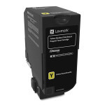 Lexmark original toner 74C2SY0, yellow, 7000str., return