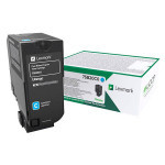 Lexmark original toner 75B20C0, cyan, 10000str., return