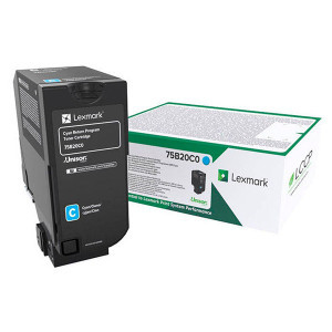 Lexmark original toner 75B20C0, cyan, 10000str., return