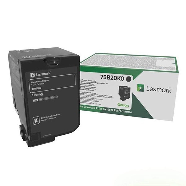 Lexmark originál toner 75B20K0, black, 13000str., return