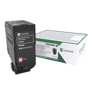 Lexmark original toner 75B20M0, magenta, 10000str., return
