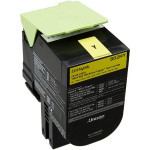 Lexmark original toner 80C0H40, yellow, 3000str., high capacity