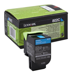 Lexmark originál toner 80C20C0, cyan, 1000str., return