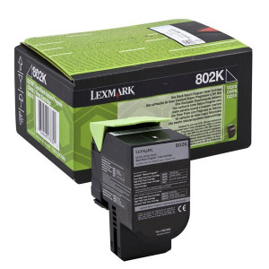 Lexmark original toner 80C20K0, black, 1000str., return