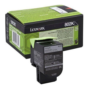 Lexmark original toner 80C20KE, black, 1000str., return