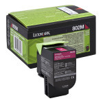 Lexmark original toner 80C20ME, magenta, 1000str., return