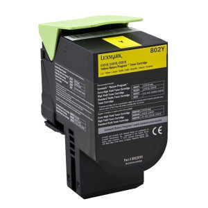 Lexmark original toner 80C20Y0, yellow, 1000str., return