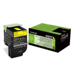 Lexmark originální toner 80C2HY0, yellow, 3000str., return