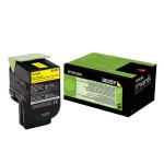 Lexmark original toner 80C2SY0, yellow, 2000str., return