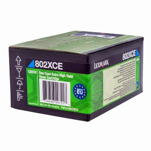 Lexmark original toner 80C2XCE, cyan, 4000str.