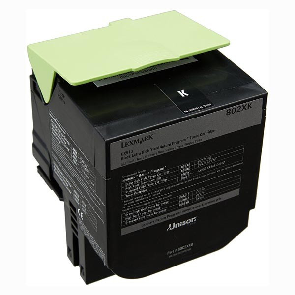 Lexmark original toner 80C2XK0, black, 8000str., extra high capacity, return