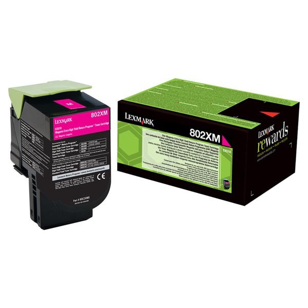 Lexmark original toner 80C2XM0, magenta, 4000str., extra high capacity, return