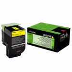 Lexmark original toner 80C2XYE, yellow, 4000str.