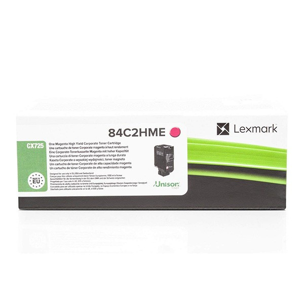 Lexmark original toner 84C2HME, magenta, 16000str., high capacity, return
