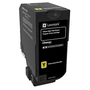 Lexmark originál toner 84C2HY0, yellow, 16000str., return