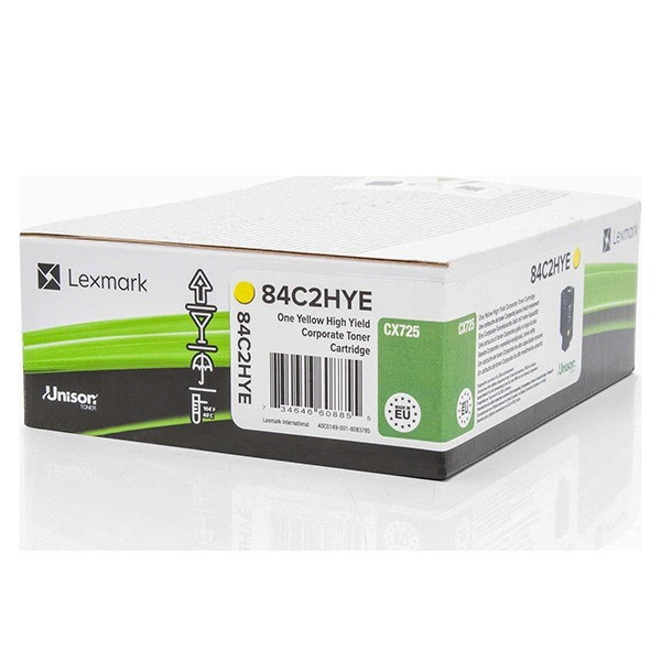 Lexmark original toner 84C2HYE, yellow, 16000str., high capacity, return