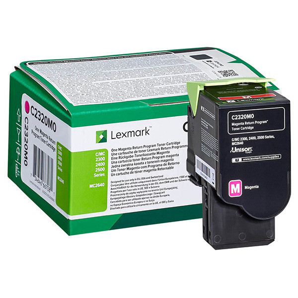 Lexmark original toner C2320M0, magenta, 1000str., return