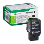 Lexmark original toner C232HK0, black, 3000str., high capacity, return