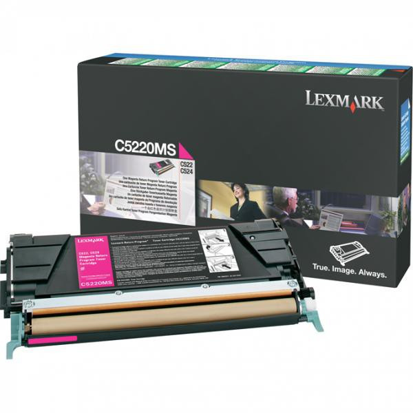 Lexmark original toner C5220MS, magenta, 3000str., return